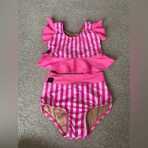 Kandi Kouture striped matching dance set